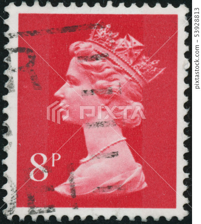 Vintage stamp printed in Great Britain 1973 shows Vintage stamp printed in Great Britain 1973 shows 53928813