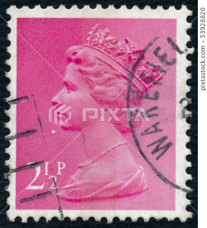 Vintage stamp printed in Great Britain 1971 shows Vintage stamp printed in Great Britain 1971 shows 53928820