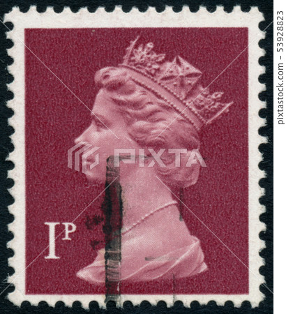 Vintage stamp printed in Great Britain 1971 shows Vintage stamp printed in Great Britain 1971 shows 53928823