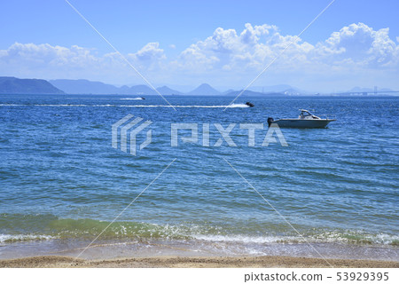 Shibukawa coast in summer 53929395