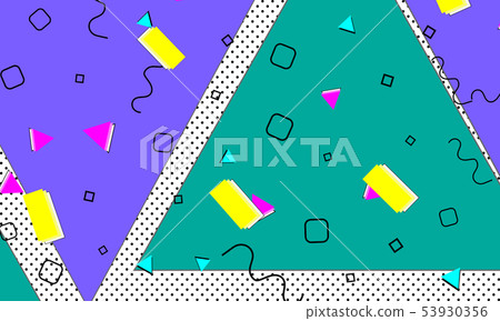 Pop art color background. Memphis pattern Pop art color background. Memphis pattern 53930356