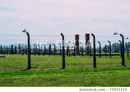 Inside in Auschwitz - Birkenau concentration camp Inside in Auschwitz - Birkenau concentration camp 53931319