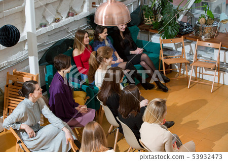 Abstract people lecture in seminar room, education or training concept Abstract people lecture in seminar room, education or training concept 53932473