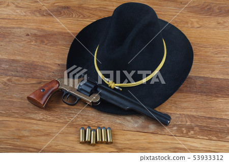 Wild West background - smith and wesson revolver Wild West background - smith and wesson revolver 53933312