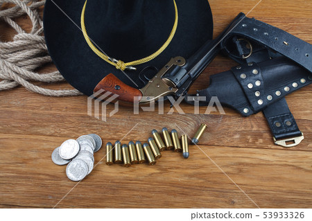 Wild West background - smith and wesson revolver Wild West background - smith and wesson revolver 53933326