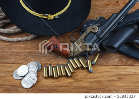 Wild West background - smith and wesson revolver Wild West background - smith and wesson revolver 53933327