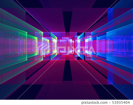Abstract portal or data center - digitally generated image 53935404