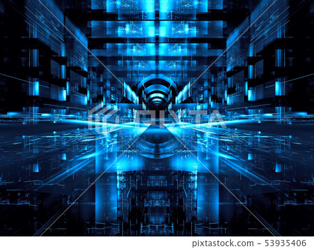 Virtual reality background - abstract digitally generated image Virtual reality background - abstract digitally generated image 53935406