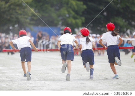 Athletic event, eye of typhoon 53936369