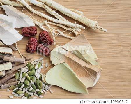 Korean food Samgyetang ingredients Korean food Samgyetang ingredients 53936542