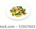 Stir-fried mayonnaise with lettuce and bacon 53937603