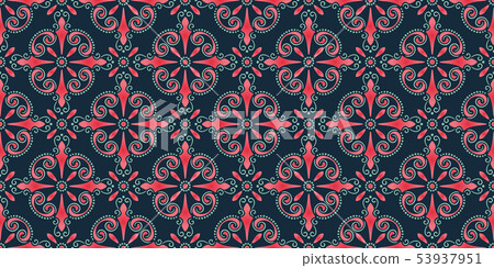 Vector damask seamless pattern background. Elegant luxury texture for wallpapers, backgrounds and 53937951