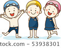 Children enjoying the pool 53938301