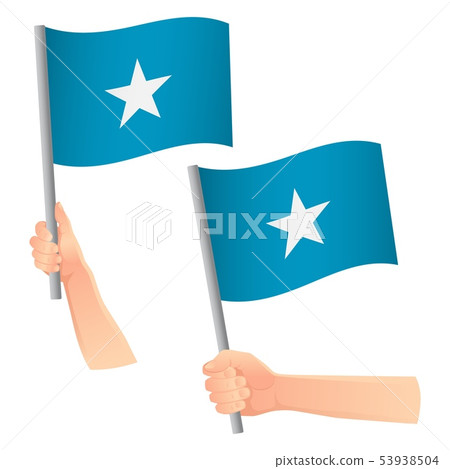 Somalia flag in hand icon Somalia flag in hand icon 53938504