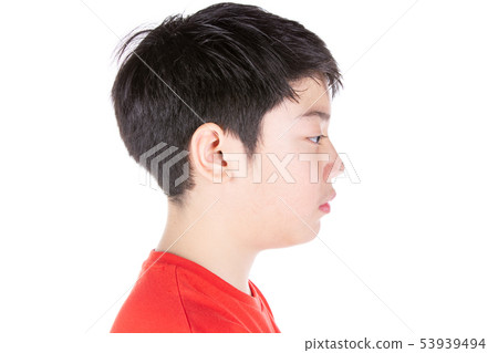 Close up Head of asian boy blClose up Head of 53939494