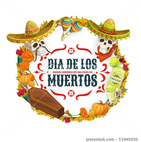 Dia de los Muertos Mexican catrina calavera fiesta Dia de los Muertos Mexican catrina calavera fiesta 53940930