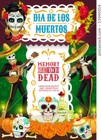 Day of Dead, Dia de los Muertos party fiesta 53940954