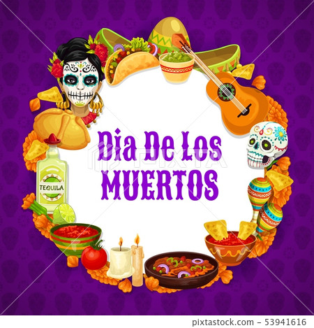 Framing mexican symbols, dia de los muertos signs Framing mexican symbols, dia de los muertos signs 53941616