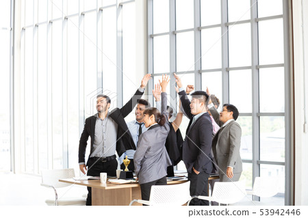 Successful startup entrepreneurs and business team 53942446