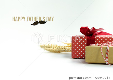 Happy Fathers Day, Gift box with the word 53942717