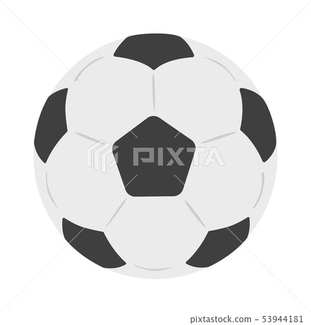 Soccer ball illustration. One of the ball games, the ball used in soccer. 53944181