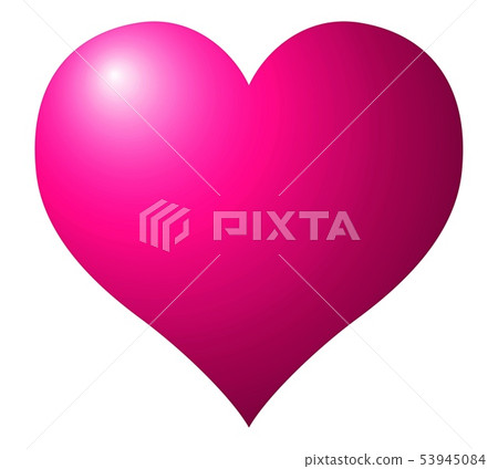 pink heart icon on white background.illustration pink heart icon on white background.illustration 53945084