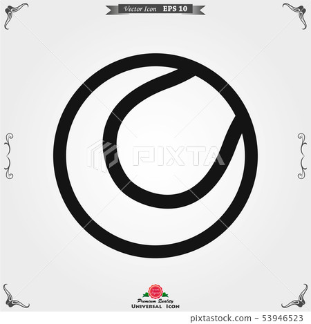 Sport ball icon. Flat vector illustration isolated 53946523
