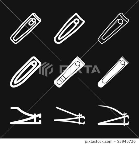 Nail clippers icon logo, illustration, vector sign 53946726