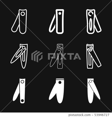 Nail clippers icon logo, illustration, vector sign 53946727