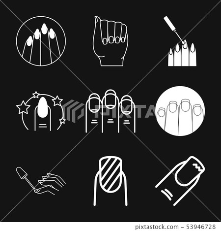 Nail icon logo, illustration, vector sign symbol 53946728