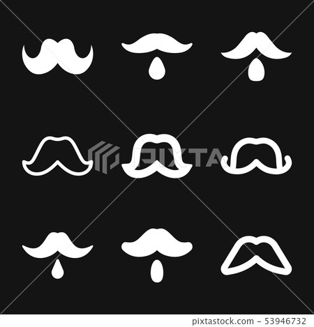 Mustache icon logo, illustration, vector sign Mustache icon logo, illustration, vector sign 53946732
