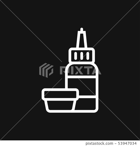Quill ink icon logo, illustration, vector sign 53947034