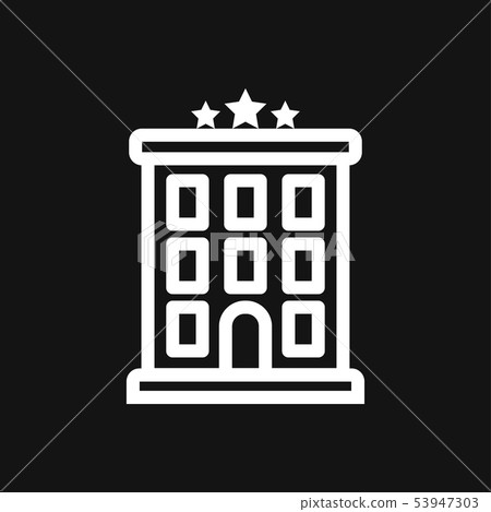 Hotel icon logo, illustration, vector sign symbol 53947303