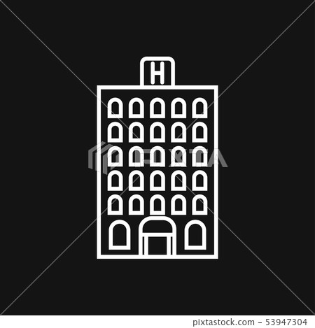 Hotel icon logo, illustration, vector sign symbol Hotel icon logo, illustration, vector sign symbol 53947304