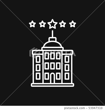 Hotel icon logo, illustration, vector sign symbol 53947310