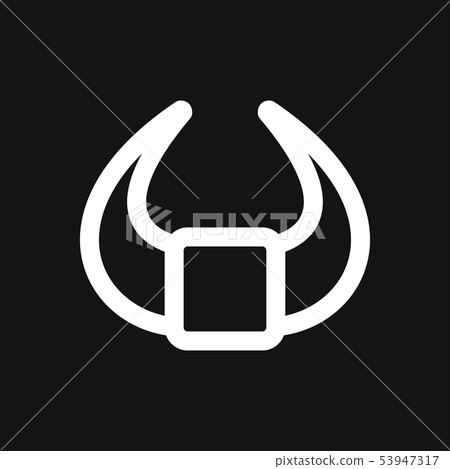 Bull horns icon logo, illustration, vector sign Bull horns icon logo, illustration, vector sign 53947317