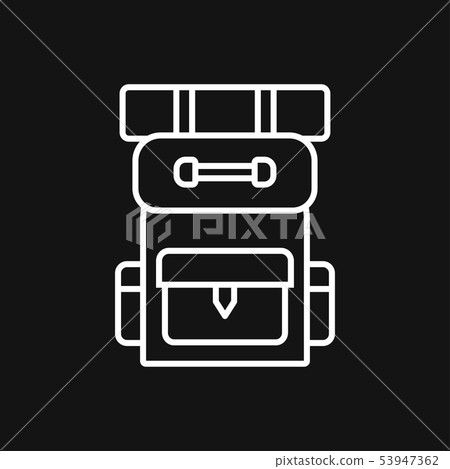 Backpack icon logo, illustration, vector sign 53947362