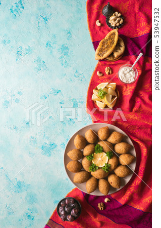 Arabic meat appetizer Kibbeh. Arabic meat appetizer Kibbeh. 53947532