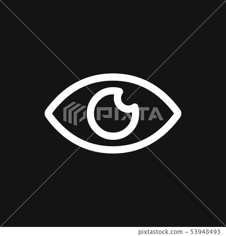 Eye icon, flat icon for logo, vector sign symbol Eye icon, flat icon for logo, vector sign symbol 53948493