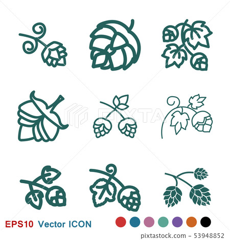 Hop icon logo, illustration, vector sign symbol Hop icon logo, illustration, vector sign symbol 53948852