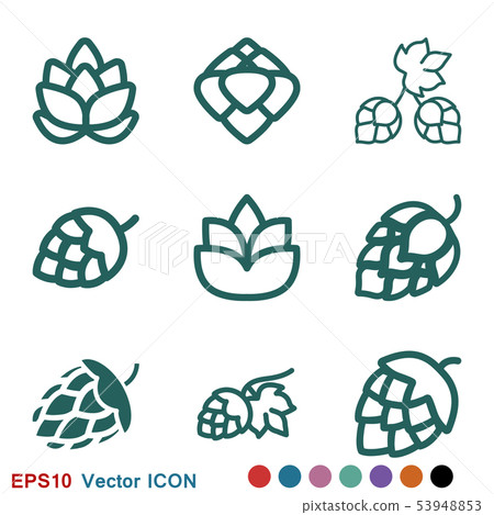 Hop icon logo, illustration, vector sign symbol Hop icon logo, illustration, vector sign symbol 53948853
