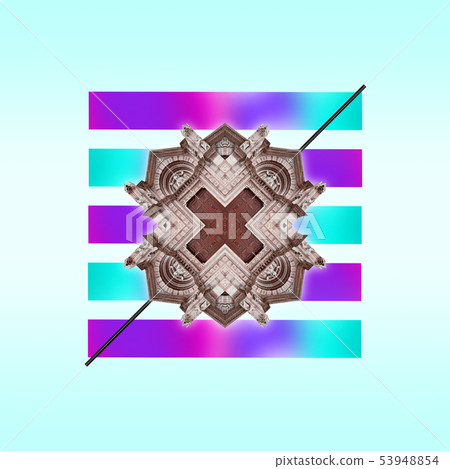 Modern design. Contemporary art collage. Modern design. Contemporary art collage. 53948854