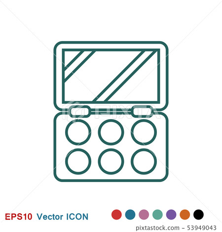 Eyeshadow icon, logo eyeshadow palette from beauty 53949043