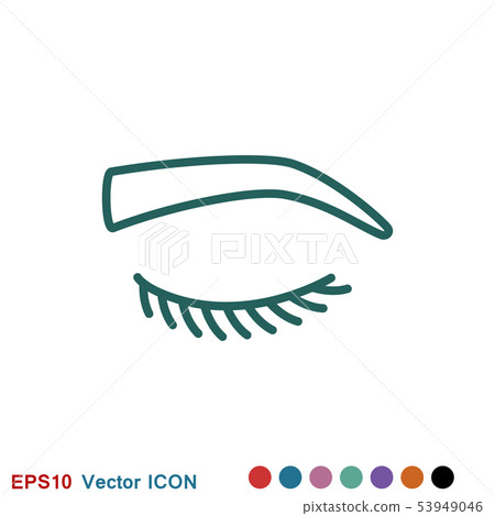 Eyebrow icon. Logo beauty salon. Care for eyebrows Eyebrow icon. Logo beauty salon. Care for eyebrows 53949046