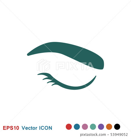 Eyebrow icon. Logo beauty salon. Care for eyebrows 53949052
