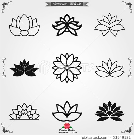 Lotus icon logo, illustration, vector sign symbol Lotus icon logo, illustration, vector sign symbol 53949121