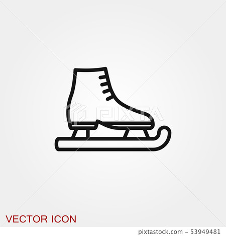 Skating icon vector sign symbol for design Skating icon vector sign symbol for design 53949481