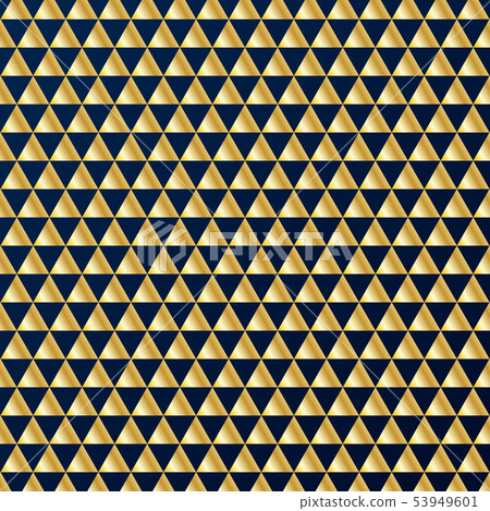 Geometric gold triangles luxury seamless pattern Geometric gold triangles luxury seamless pattern 53949601