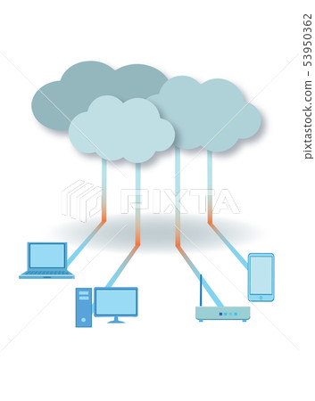 Cloud storage download isometric vector - Stock Illustration [53950362 ...