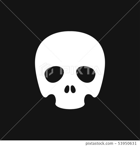 Skull icon vector sign symbol for design Skull icon vector sign symbol for design 53950631